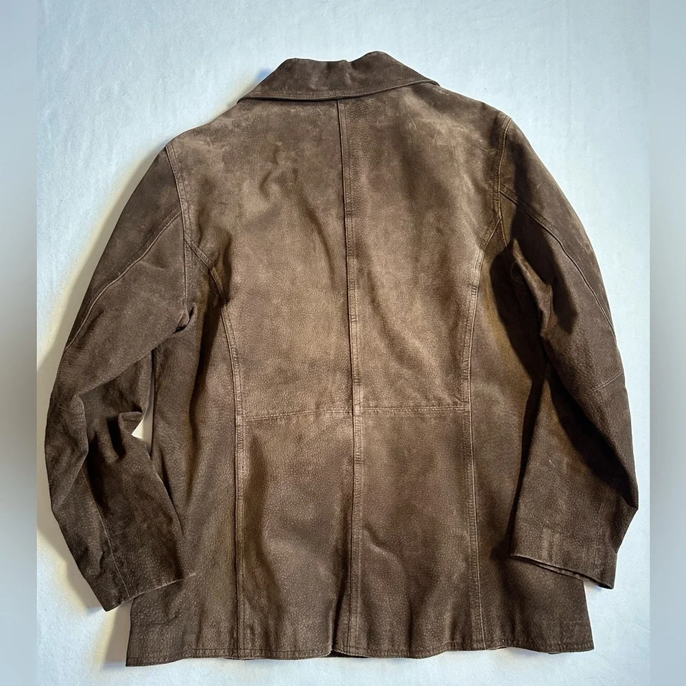 Limited Leather Women’s Brown Leather Jacket Western Button Front Size Large - Picture 6 of 6